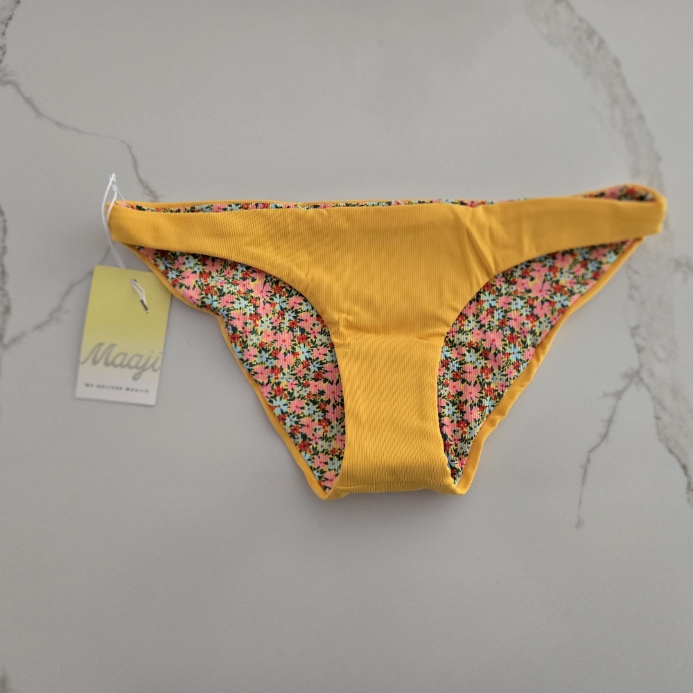 Maaji Sunflower Flirt Reversible Bikini Bottoms